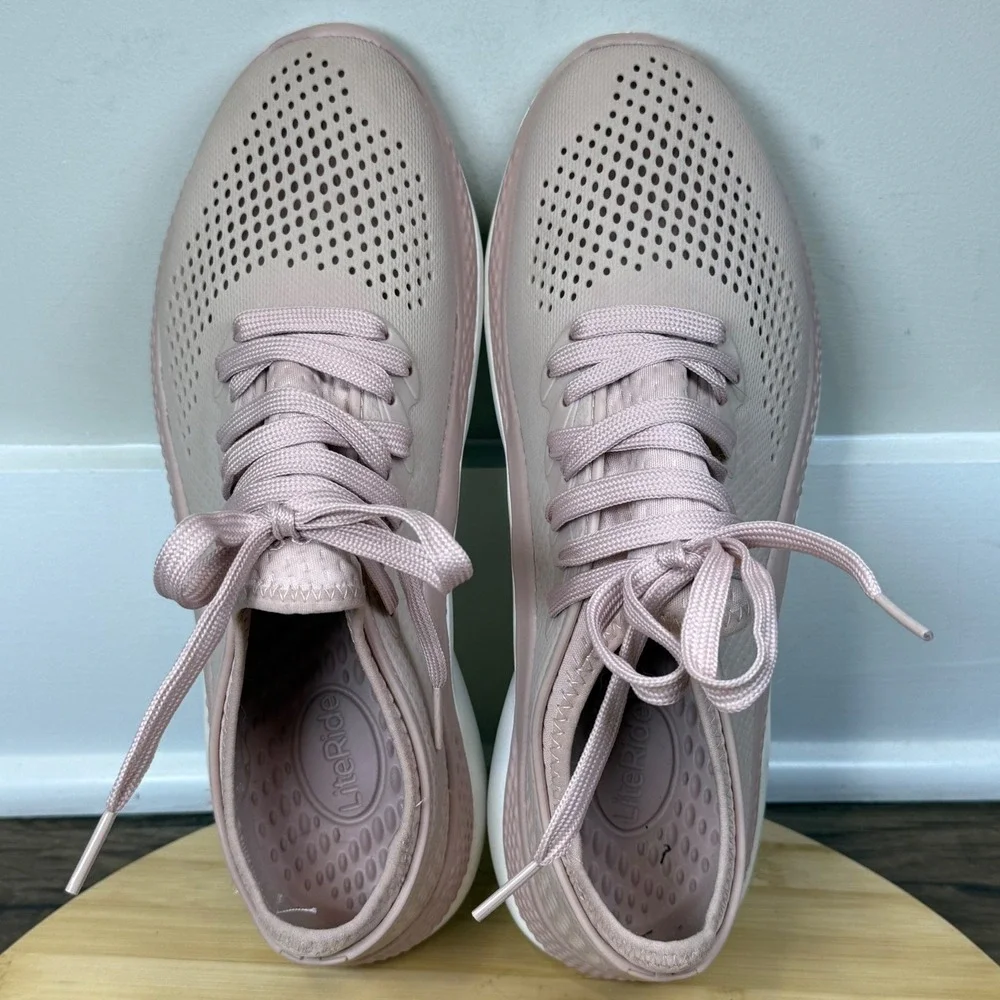 Crocs LiteRide 360 Pacesetter Women's 10 Pink Breathable Sneakers Athleisure